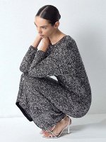 Платье миди с пайетками, PL1563/sparkles