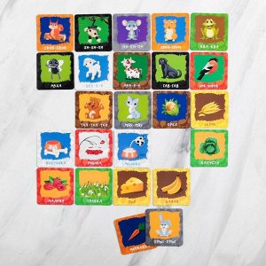 Развивающая игра «Мемо. Накорми зверят», 24 карты