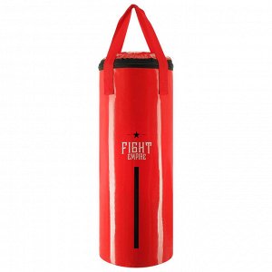 Мешок боксёрский FIGHT EMPIRE, на ленте ременной, красный, 60 см, d=23 см, 11 кг