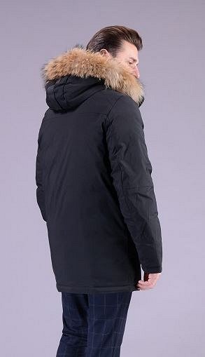 Куртка мужская зимняя Р-1218 черный без меха