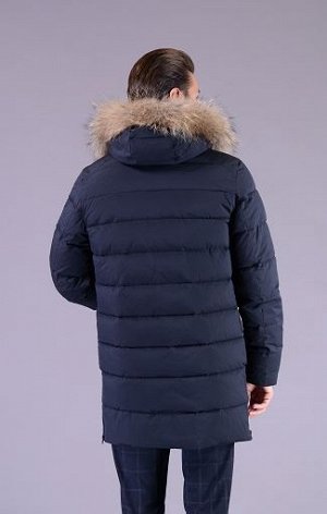 Куртка мужская зимняя P-8102м т.синий
