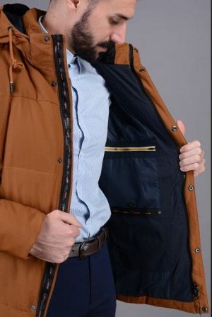 Куртка мужская зимняя Р-981 горчица