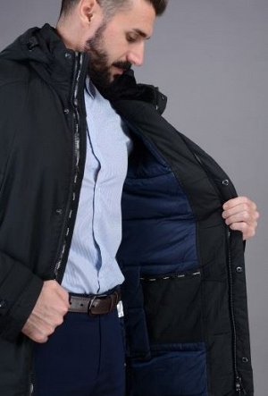 Куртка мужская зимняя Р-1077 черный без меха