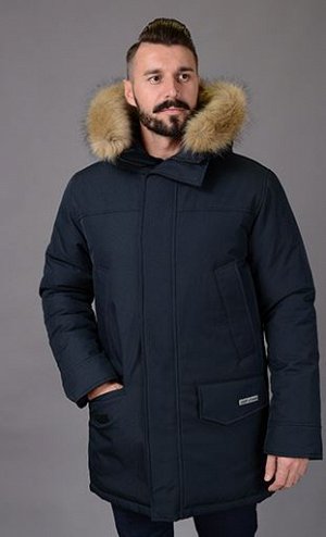 Куртка мужская зимняя Р-743 т.синий
