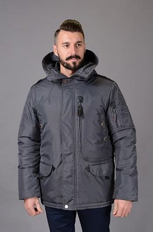Куртка мужская зимняя Р-798 т.серый