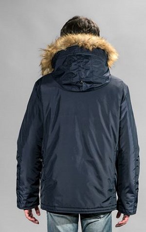 Куртка мужская зимняя Р-698 т.синий