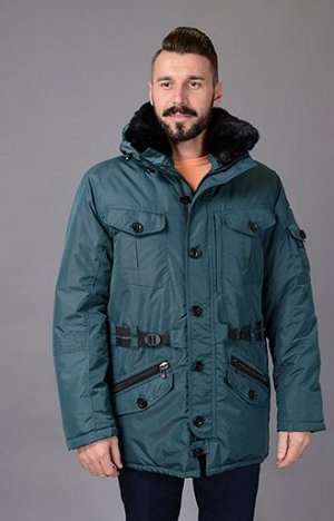 Куртка мужская зимняя Р-511 т.бирюзовый