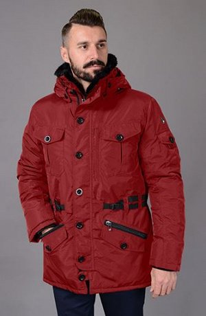 Куртка мужская зимняя Р-511 т.красный