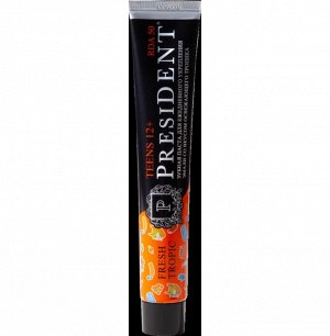 Зубная паста детская PRESIDENT 12+ Fresh tropic (50 RDA) 70 г