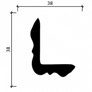 Угол DD801 Decor-Dizayn из дюрополимера 38*38мм 2м 1/32
