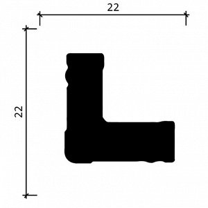 Угол 116S A Decor-Dizayn из дюрополимера 22*22мм 2м 1/80