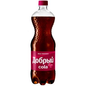 Добрый Кола 1л ПЭТ (1/12) малина б/акц