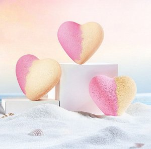 Бомбочка для ванны с морской солью СЕРДЦЕ Sadoer, 120 гр.