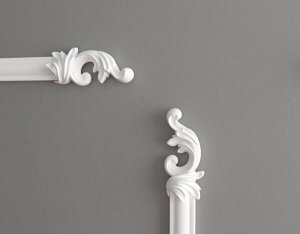 Decor-Dizayn / H1-157 A LR/Завершающий элемент 2 шт. (124*54*20мм)/пара