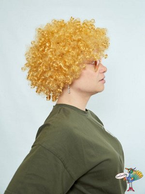 Sweetie Парик Афро кудри, золотой, искусственный волос