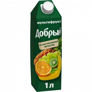 Добрый 1л (1/12) 3 Нектар Мультифруктовый