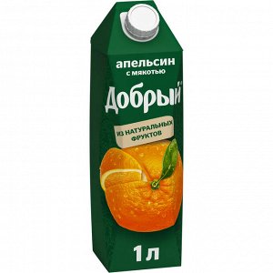 Добрый 1л (1/12) 4 Нектар Апельсиновый
