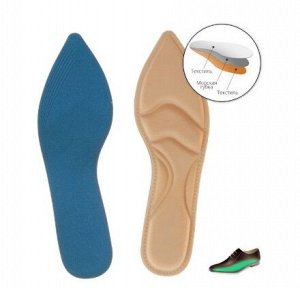 Ортопедические стельки для обуви с острым носком Бежевый в горошек, 1 пара