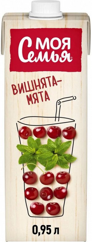 Моя Семья 0,95л (1/8) 1 Нектар Груша, Черноплодная рябина, Вишня
