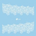 Переводные наклейки для гель-лака, белое кружево, D 196/104