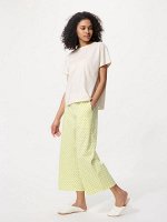 UNIQLO AIRism - домашний комплект из хлопка с коротким рукавом - 01 OFFWHITE
