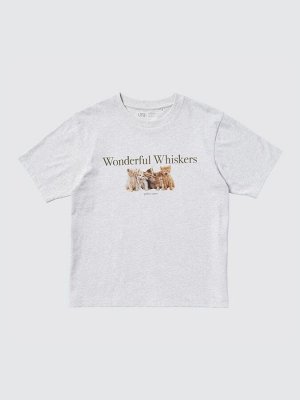 UNIQLO - CAT PHOTOGRAPH UT / Relax Fit – футболка с фотопринтами котов
