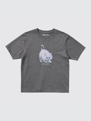 UNIQLO - CAT PHOTOGRAPH UT / Relax Fit – футболка с фотопринтами котов