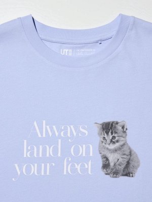 UNIQLO - CAT PHOTOGRAPH UT / Relax Fit – футболка с фотопринтами котов