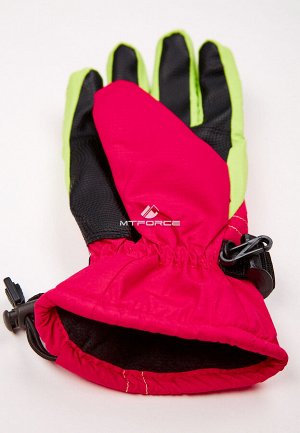 Подростковые для мальчика зимние горнолыжные перчатки красного цвета 317Kr