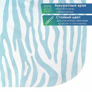 Штора для ванной комнаты и душа текстильная водоотталкивающая 180х180 см полиэстер (Сафари)