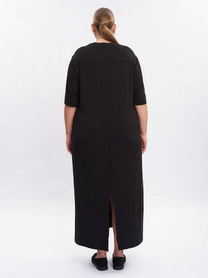 Платье из трикотажа PP51503BLK01