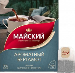 Чай Майский 1,5*100пак (1/6) Ароматный Бергамот 102627