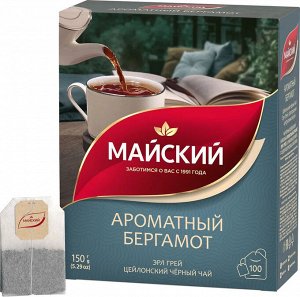 Чай Майский 1,5*100пак (1/6) Ароматный Бергамот 102627