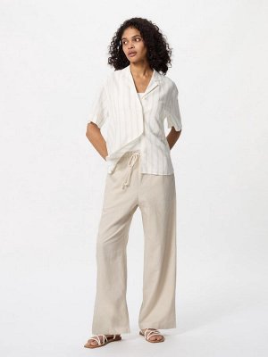 UNIQLO - легкие брюки из смесового льна - 30 NATURAL