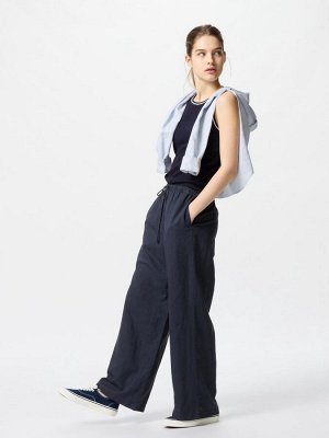 UNIQLO - легкие брюки из смесового льна - 69 NAVY