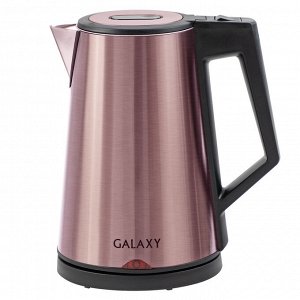 Чайник Galaxy GL 0320 РОЗОВОЕ ЗОЛОТО  (8шт) Чайник электрический 2000 Вт, 1,7л, скрытый нагревательный элемент, тройная стенка из нержавеющих сталей 18/10 и 430 и пищевого пластика, автоотключение при