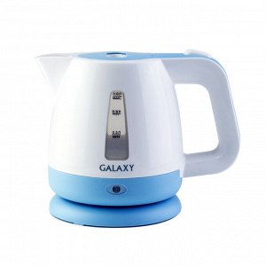 Чайник Galaxy GL 0223 (12шт) Чайник электрический 900 Вт, объем 1л, скрытый нагревательный элемент, съемный фильтр, автоотключение при закипании и отсутствии воды, шкала уровня воды, питание 220-240В,