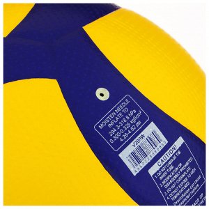 Волейбольный мяч Mikasa V200W, клееный, 18 панелей, р. 5, microfiber PU