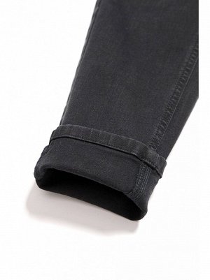 Моделирующие джинсы из премиального денима с вышивкой CON-100 CON-100