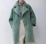 Шуба &quot;Oversize&quot; 100-110 см (виридан)