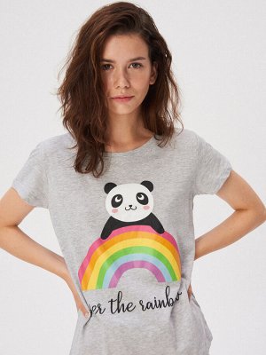 Пижамный комплект с принтом "панда"