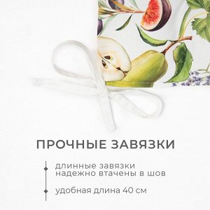 Подушка на стул Этель «Фруктовый сад», 42x42 см, 100% хлопок, 190 г/м²