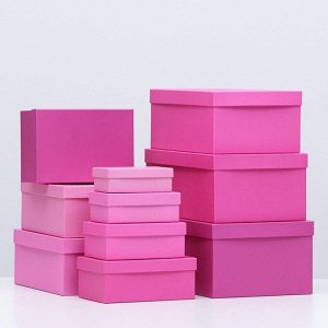 Набор коробок 10 в 1 «Пантон 230», 30.5x20x13 - 12x6.5x4 см