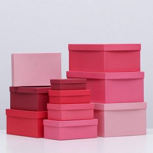 Набор коробок 10 в 1 «Пантон 200», 30.5x20x13 - 12x6.5x4 см
