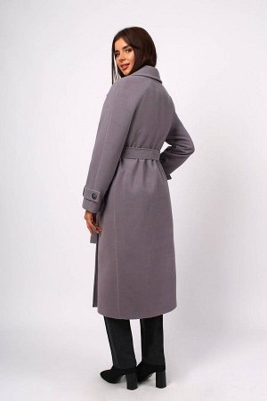 Пальто Пальто МиА-Мода 1075 
Состав ткани: Вискоза-73%; ПЭ-24%; Спандекс-3%; 
Рост: 164 см.

Пальто женское демисезонное классическое с поясом, прямого силуэта на подкладке.На полочке функциональные 