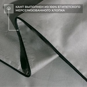 Наволочки 50*70см 2шт. Однотонный Сатин Элитный 100% египетский хлопок (с запахом) NE00457