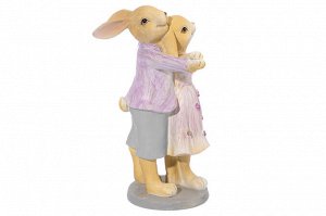 Декоративная фигурка "Танцующие кролики" 12x8x14 см