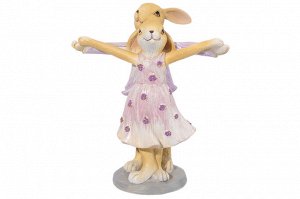 Декоративная фигурка "Танцующие кролики" 12x8x14 см