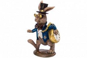Декоративная фигурка "Кролик в пенсне", 14 см