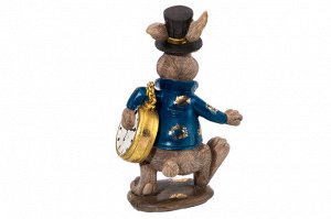 Декоративная фигурка "Кролик в пенсне", 14 см